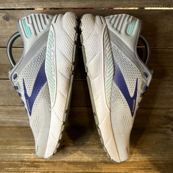 Womens Brooks Adrenaline GTS 22 Gray Athletic Running Shoes Sneakers Size 9.5 B - Picture 4 of 7